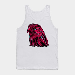 angry eagle head feather Tank Top